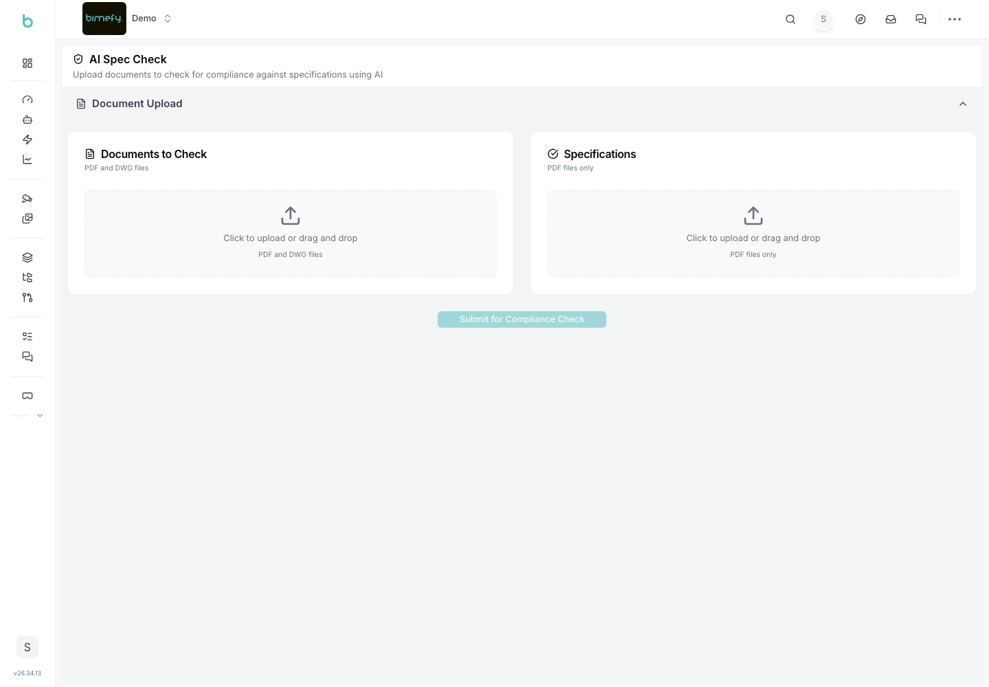 Clash Detection workspace
