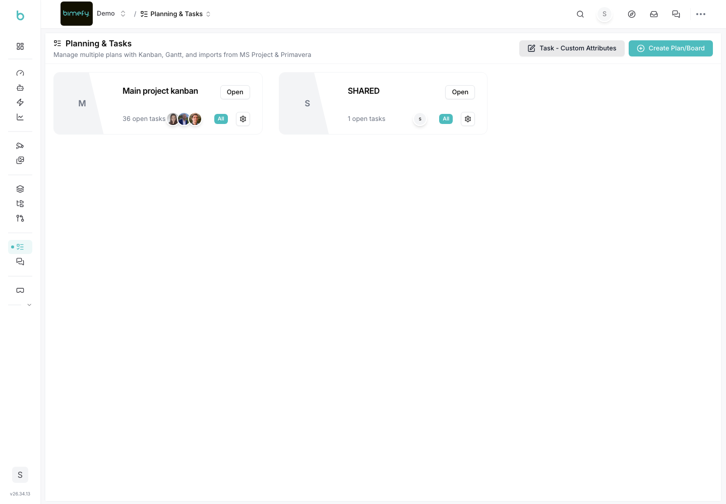 Planning and task boards