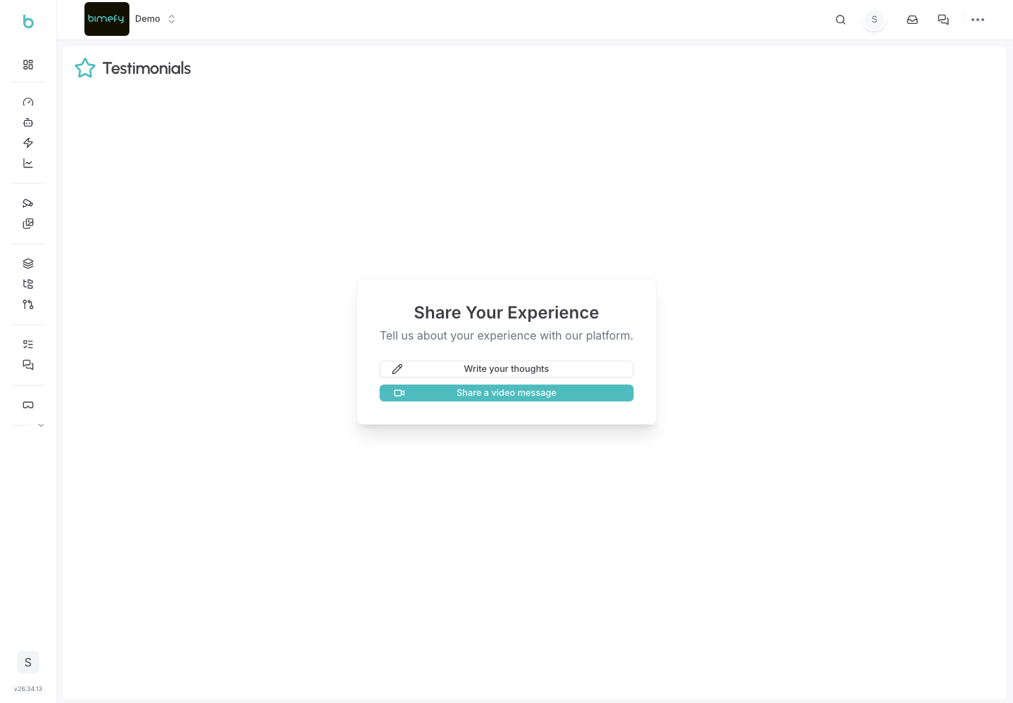 Testimonials page